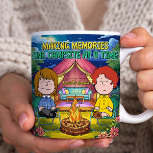 Personalized Gifts For Couple Coffee Mug 02xqtn181224hh Making Memories One Campsite At A Time - Coffee Mug - GoDuckee