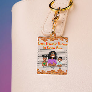 Personalized Gifts For Mom Keychain Mother's Day Best Partner In Crime 03KAMH030325PA - Keychains - GoDuckee