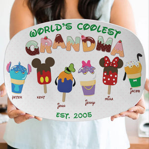 World's Coolest Grandma, Personalized 02HTPU041123 Resin Plate - Resin Plate - GoDuckee