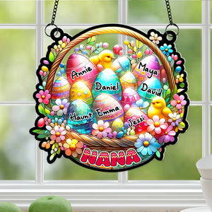 Personalized Easter Gifts For Grandma Suncatcher Ornament 01nalu060225 Easter Eggs - Ornament - GoDuckee