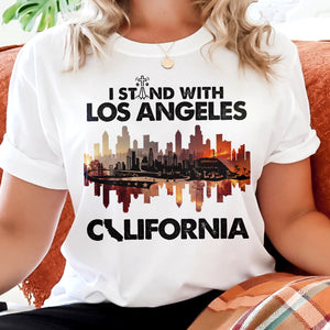 Stand With Los Angeles Shirt 01xqtn110125 - Shirts - GoDuckee