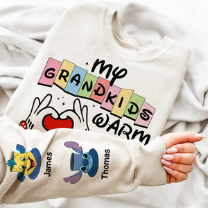 Personalized Gifts For Grandma 3D Shirt 01ohpu190225 Grandkids Warm My Heart - AOP Products - GoDuckee