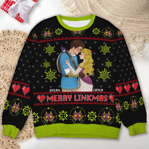 Personalized Gifts For Couple Love Game Christmas Ugly Sweater 04TGLU091124HG - Ugly Christmas Sweater - GoDuckee