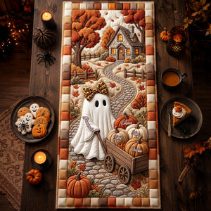 Grandma Halloween Quilted Table Runner - Personalized Gifts For Halloween 01pglu020926