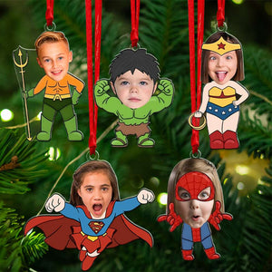 Custom Photo Gifts For Kid Ornament Christmas 03KALU011024 - Ornament - GoDuckee