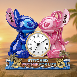 Partner For Life Desk Clock Plaque - Personalized Gifts For Couple 02ohpu060625 - Clock Plaques - GoDuckee