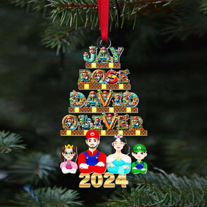 Personalized Gifts For Family Movie Lover Acrylic ornament Christmas 02XQMH211024PA - Ornament - GoDuckee