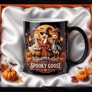 Just A Spooky Goose Magic Mug - Personalized Halloween Gifts 05todh170826 - Coffee Mug - GoDuckee