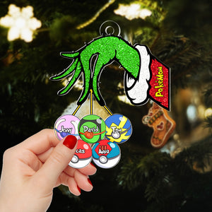 Personalized Gifts For Game Fans, Christmas Pokemon Ball Custom Shape Ornament 03OHTN190924 - Ornament - GoDuckee