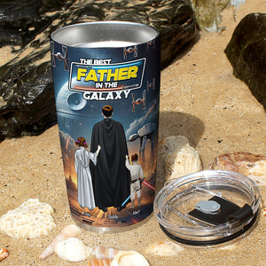 The Best Galaxy Dad Tumbler - Personalized Gifts For Dad 02XQQN250425HHHG - Tumbler Cup - GoDuckee
