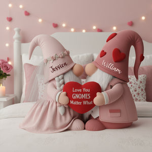 Sweet Gnome Romance Couples Pillow - Personalized Gifts For Couples 07HYLU261125 - Pillow - GoDuckee