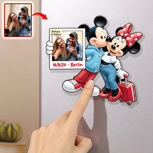 Couple Vacation Fridge Magnet Custom Photo Gifts For Couple 07TOQN201125-Homacus