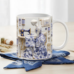 Sew Crafty Girl Coffee Mug - Personalized Gifts For Sewing Lovers 03TGLU151125 - Coffee Mug - GoDuckee