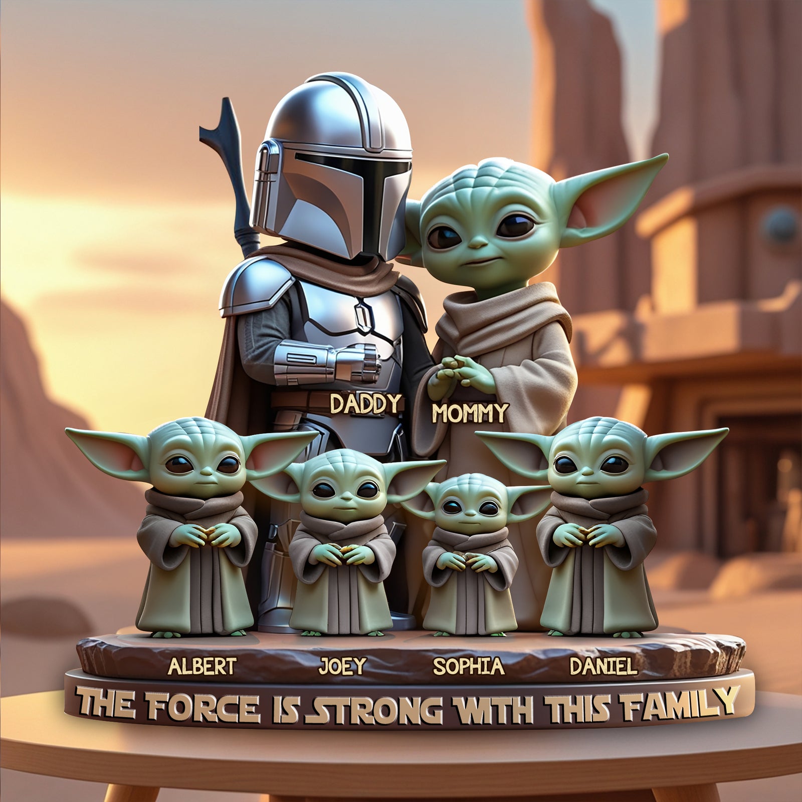 The Force Family Acrylic Plaque - Personalized Gift For Family 03XQLU100425 - Shaped Plaques - GoDuckee