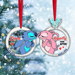 Set Of 2 Personalized Ornaments For Couple, PW-03QHTN051023, Christmas Gift, Anniversary Gift Ideas - Ornament - GoDuckee