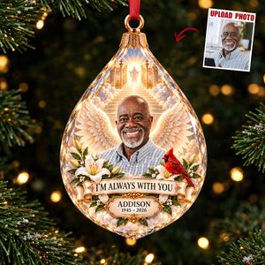 Memorial Heaven Acrylic Ornament - Custom Photo Memorial Gifts 02hadt131026 - Ornament - GoDuckee