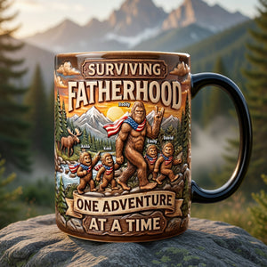 Surviving Fatherhood Magic Coffee Mug - Personalized Gifts For Dad 04paqn150526 - Coffee Mug - GoDuckee