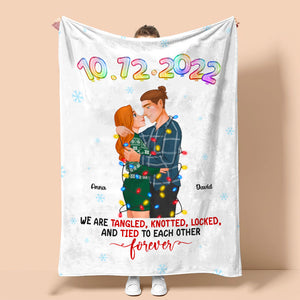 Couple Loving Each Other - Personalized Blanket - Gifts For Couple 04TOPU281123DA - Blanket - GoDuckee