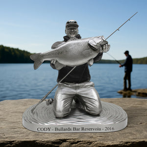 Fishing Trophy Moment Plaque, Personalized Gifts For Fishing Lovers 05qhtn290825 - Shaped Plaques - GoDuckee