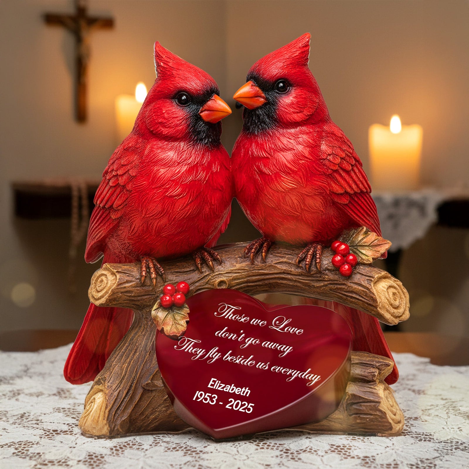 Cardinal Acrylic Plaque - Personalized Memorial Gifts 01pgmg131125 - Shaped Plaques - GoDuckee