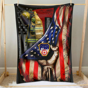 Personalized Gifts For Firefighter Blanket 01PJPU020824 - Blanket - GoDuckee