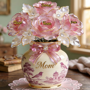 Toile De Jouy Mother Acrylic Plaque - Personalized Gifts For Mothers 02pgmg090326 - Shaped Plaques - GoDuckee