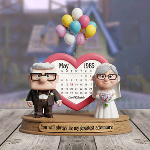 Love Transcends Time Acrylic Plaque Personalized Gifts For Couple 01NATN240525 - Shaped Plaques - GoDuckee