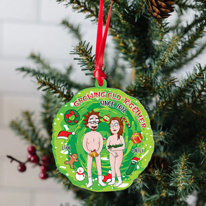 Personalized Gifts For Couple Ornament Together Couple Christmas Portal 05xqpu180724hg - Ornament - GoDuckee