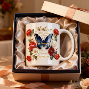 Floral Butterfly Mom And Kids Coffee Mug - Personalized Gifts For Mother's Day Coffee Mug 04TOMG250226 - Coffee Mug - GoDuckee