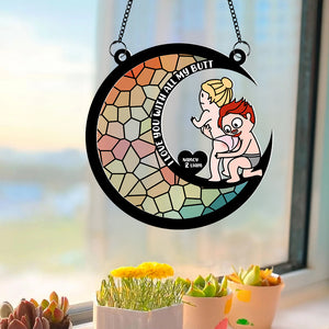 Personalized Gifts For Couple Suncatcher Window Hanging Ornament 05ohpu290524hh - Ornaments - GoDuckee