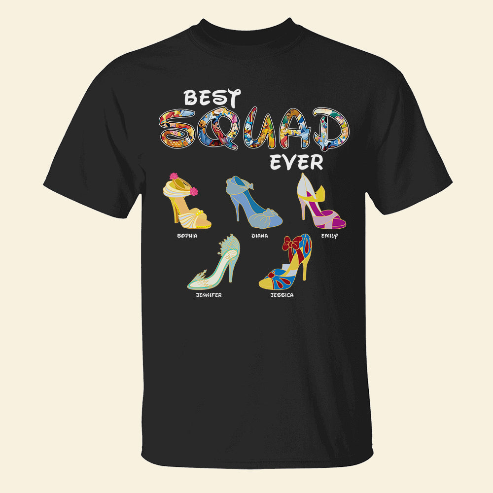 Best Squad Ever, Gift For Friends, Personalized Shirt, Cartoon Shoes Shirt, Christmas Gift 03QHQN211023 - Shirts - GoDuckee