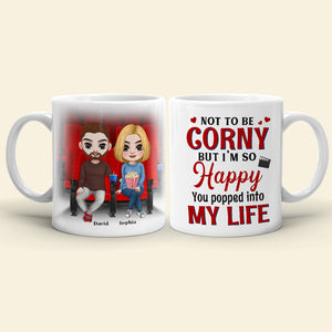 I'm So Happy You Popped Into My Life Personalized Coffee Mug Gift For Couple - Coffee Mug - GoDuckee