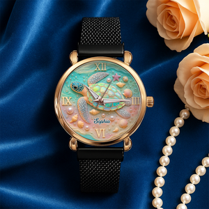 Turtle Mesh Strap Quartz Watch - Personalized Gifts For Turtle 05PGPU100725 - Quartz Watch - GoDuckee