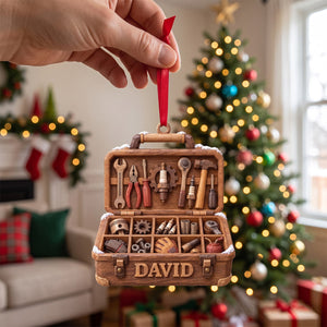 Mechanic Tool Box Acrylic Ornament - Personalized Gifts For Mechanic 01tttn101026 - Ornament - GoDuckee