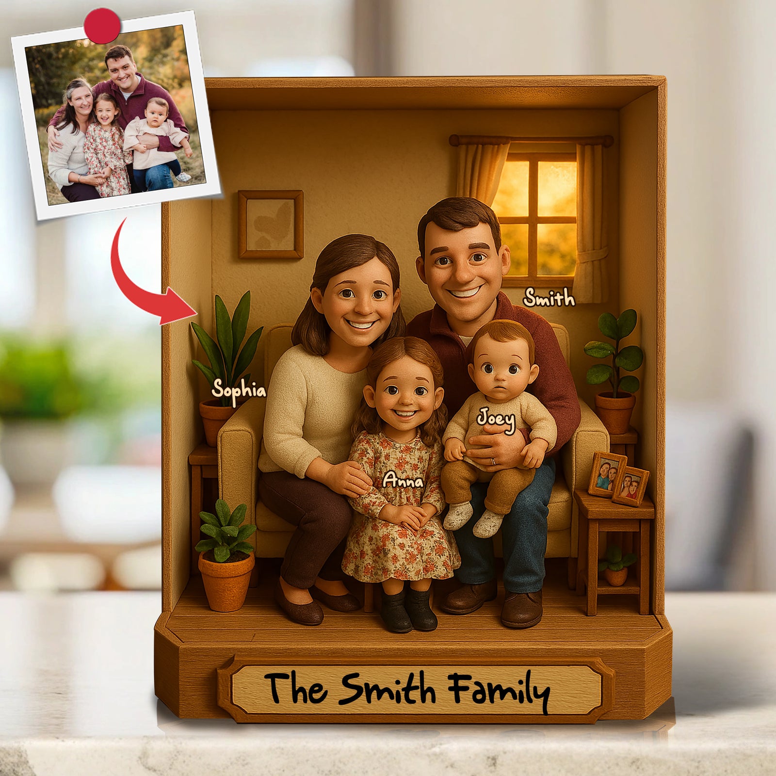 Personalized Custom Photo Gifts For Family Acrylic Plaque 02XQLU100425 - Shaped Plaques - GoDuckee
