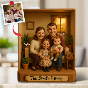 Personalized Custom Photo Gifts For Family Acrylic Plaque 02XQLU100425 - Shaped Plaques - GoDuckee