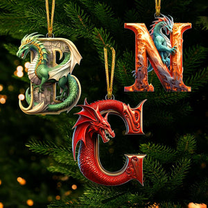 Dragon Hanging Ornament - Custom Alphabet Letter Christmas 04HUTN041124 - Ornament - GoDuckee