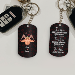 Personalized Gifts For Naughty Couple Keychain 01ohpu050425 - Keychains - GoDuckee