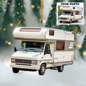 Custom Photo Gifts For Camping Lovers, Upload Camping Photo Christmas Ornament 43pgvp140924 - Ornament - GoDuckee