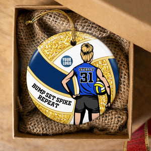 Personalized Gifts For Volleyball Players Ornament 01HUDT291024TM - Ornament - GoDuckee