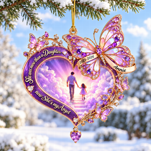Walking Together In Heaven Acrylic Ornament - Personalized Memorial Gift 03QHQN101026 - Ornament - GoDuckee