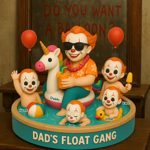 Dad’s Float Gang Acrylic Plaque - Personalized Gift For Dad 01NALU160525 - Shaped Plaques - GoDuckee