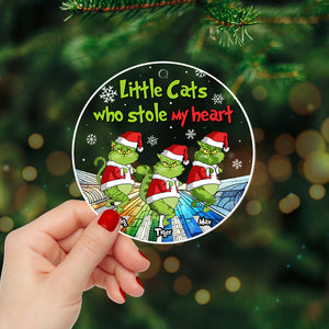 Personalized Gifts For Cat Lovers Christmas Ornament 05tgtn230924 Little Cats Who Stole My Heart - Ornament - GoDuckee