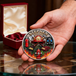 Firefighter Appreciation Printed Metal Coin - Personalized Gifts For Firefighter 03kimg120226 - Coin - GoDuckee