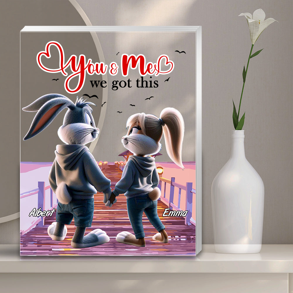 Personalized Gift For Couples Plaque You & Me We Got This 01KALU201224 - Shaped Plaques - GoDuckee