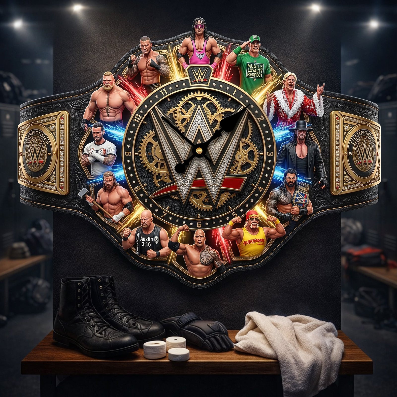Arena Fighter Champions Hanging Wall Clock 05palu130326-Homacus