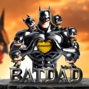 Dark Hero Dad Acrylic Plaque - Personalized Gifts For Father 02OHDT120525 - Shaped Plaques - GoDuckee