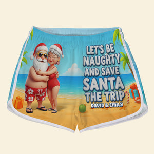 Naughty Couple Beach Shorts - Personalized Gifts For Couple 01ohqn110725 - Beach Shorts - GoDuckee