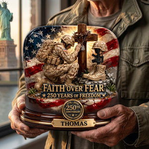 America 250th Anniversary Veteran Acrylic Plaque - Personalized Gifts For Veterans 05TOLU280326 - Shaped Plaques - GoDuckee