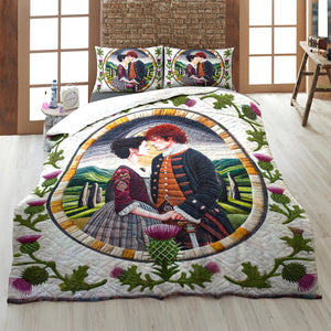 Personalized Gifts For Couple Quilt Bed Set, Standing Stones & Thirtles 03QHMH140125 - Blanket - GoDuckee